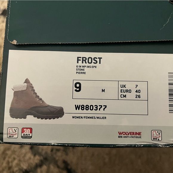 Wolverine Dark Brown and Black Insulated women’s boots. Size 9 - Picture 8 of 8